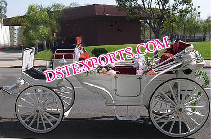 White Wedding Carriage For Sale