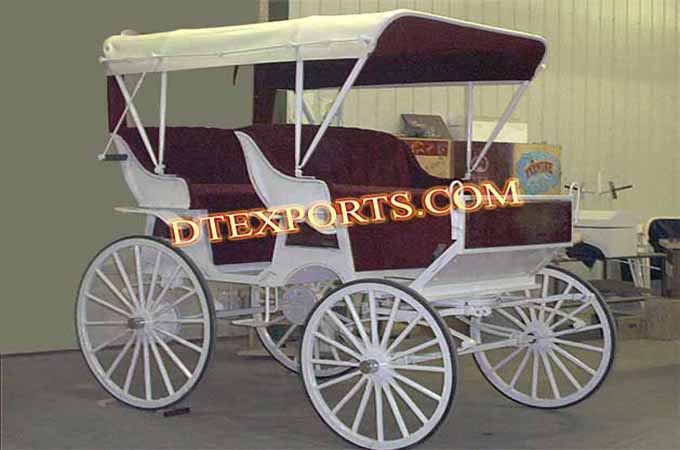 Double Seater Wedding Horse Carriages