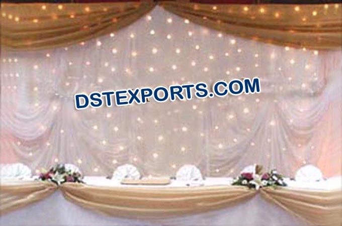 Decorated Star Wedding Backdrops