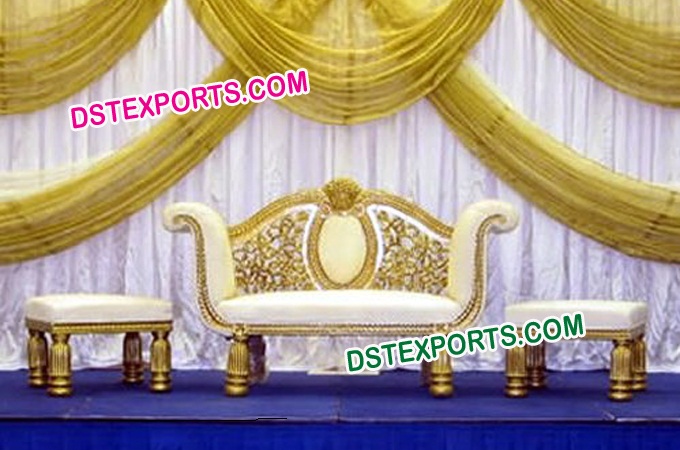 Wedding Golden Sofa Set