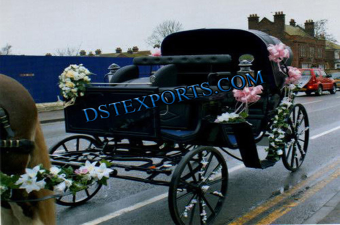 New Black Victoria Horse Carriages For Sale