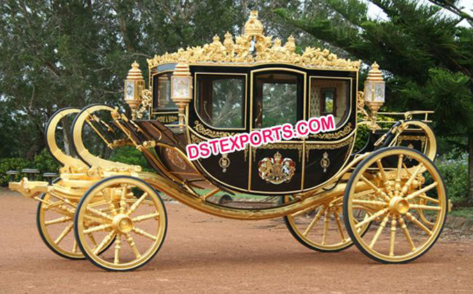 New Beautiful Royal Gold Carriages for Sale