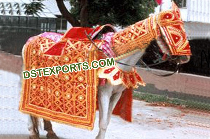 Wedding Designer Golden Horse Costumes