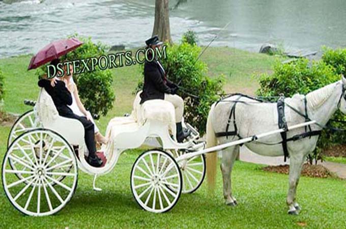 Two Seater Wedding Horse Carriages