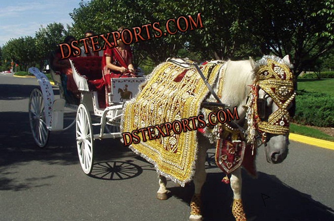 Indian Baraat Golden Horse Costumes