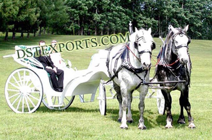 New Wedding Double Horse Carriages