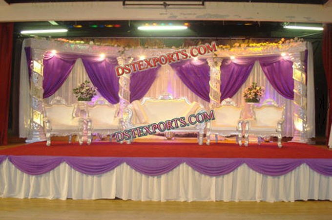 Muslim Wedding Crystal Night Stage Set