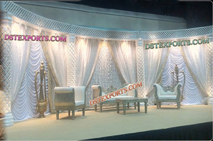 Wedding New Style Crystal Pillars Stage