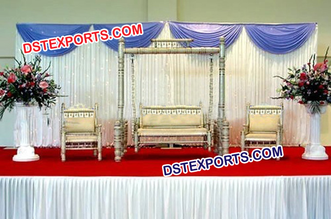 Wedding Sankheda Swing With Matching Chairs