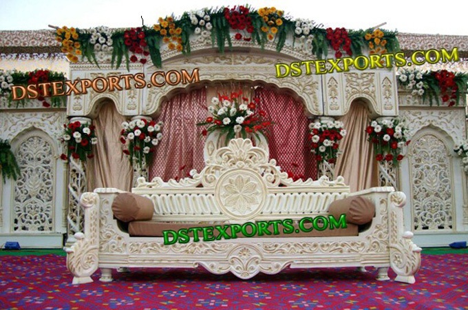 Muslim Wedding Fiber Backdrop Royal Stage