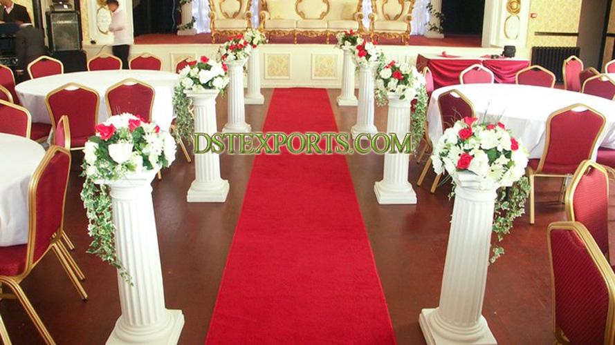 Latest Wedding Aisleway Fiber Roman Pillars