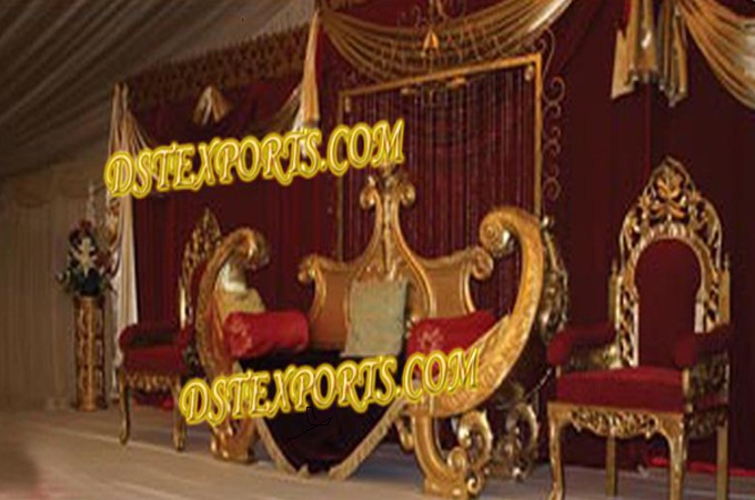 Asian Wedding Royal Golden Furniture Set