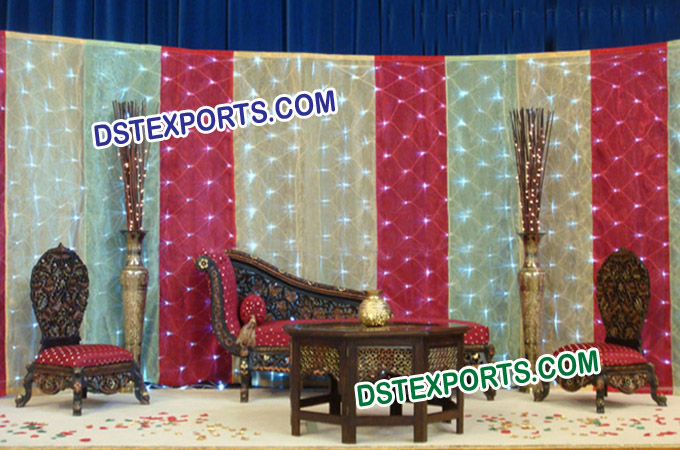 Antique Furniture For Muslim Wedding Stage