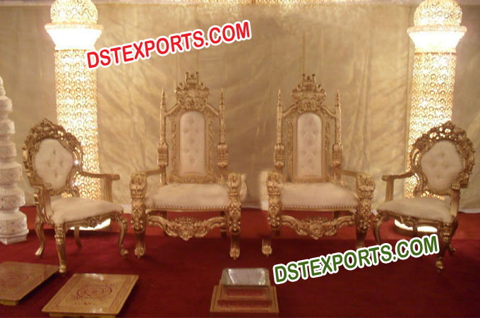 Asian Wedding Elegant Stage Chairs Set