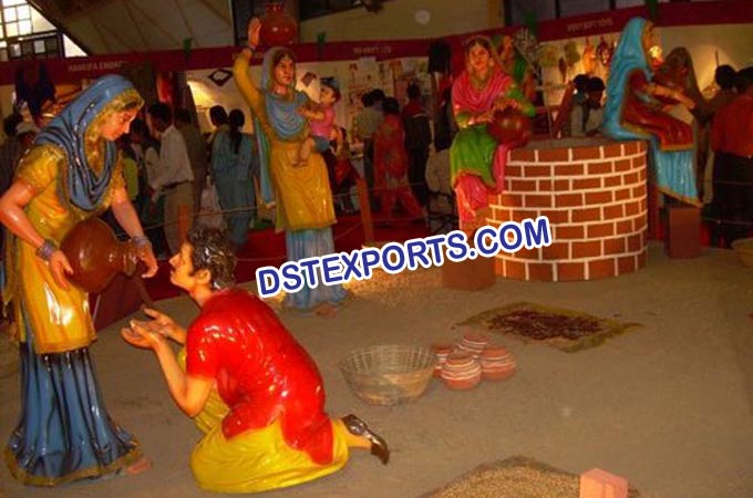 Punjabi Culture Decorated Village Theem