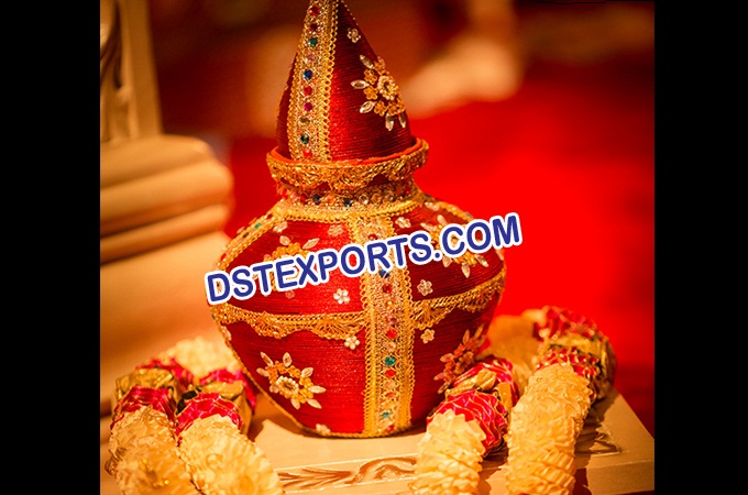 Wedding Decorative Red Kalash