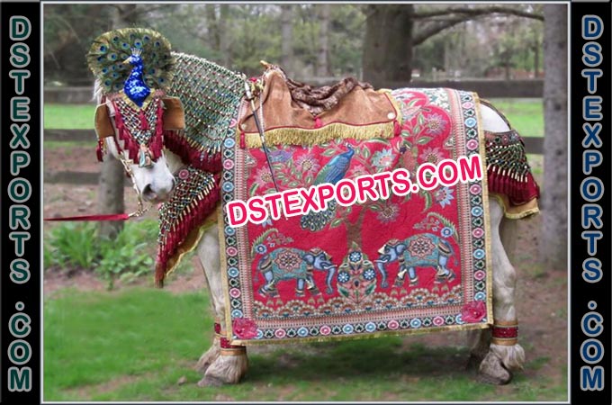 Gujrati Wedding Horse Costume Decoration