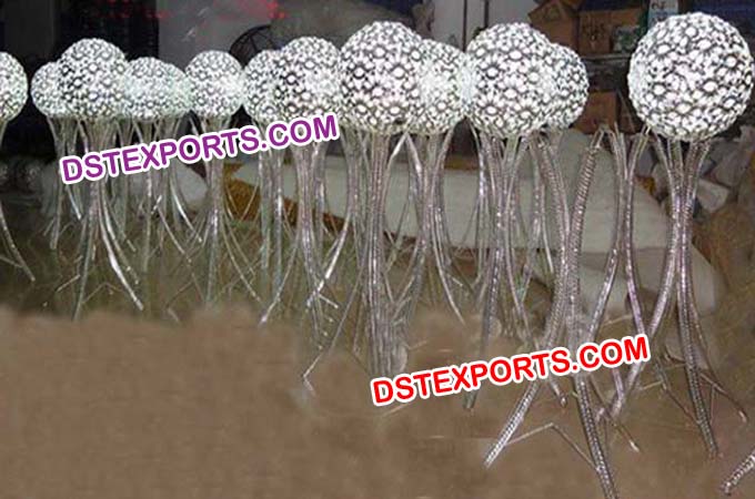 Wedding Crystal Ball Stands For Decoration