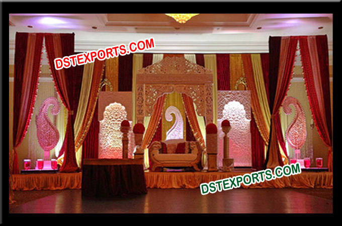 Wedding Designer Lighted Pillar Stage Set