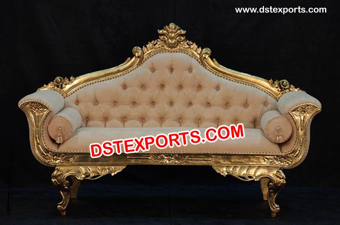 New Wedding Golden Brass Metal Sofa Furniture