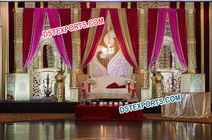 Indo Canadian Wedding Stage Decoration