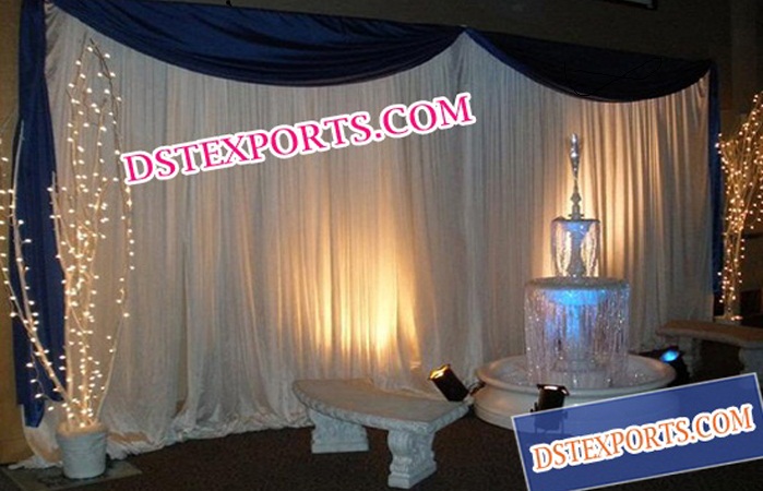Asian Wedding Fountain Stage Set