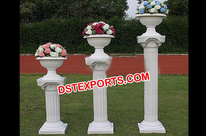 Wedding Roman Pillars With Flower Pot
