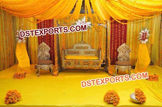 Dream Wedding Mehndi Stage Swing Set