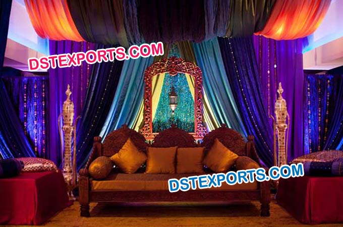 Mughal Wedding Jhrokha Stage Decoration