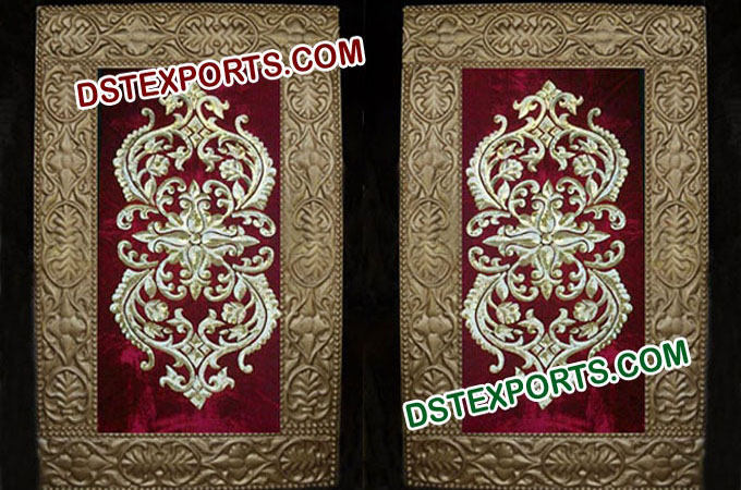 Indian Wedding Golden Embroidered Panels