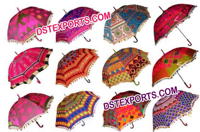 Indian Wedding Colourful Umbrellas