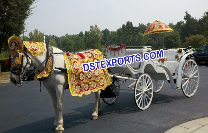Victorian Wedding Horse Carriage