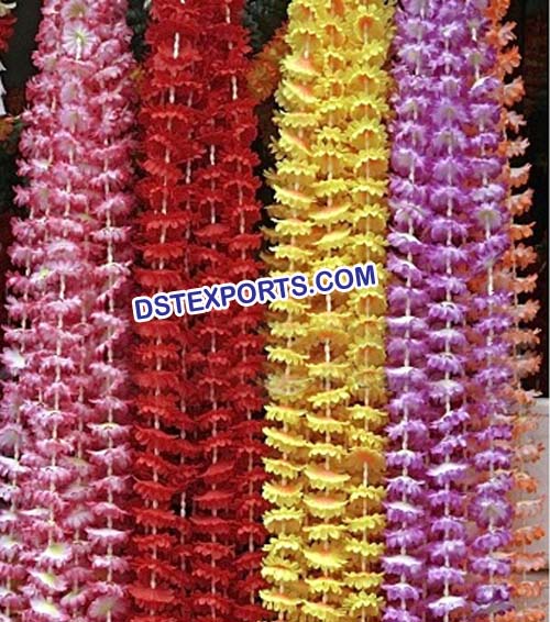 Wedding Decorated Colourful Flower Chains