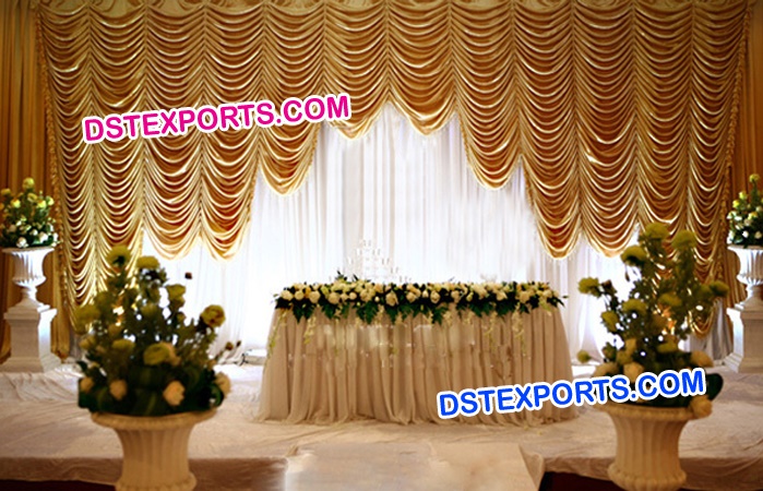 Wedding Stage Fabric Drape Swags Curtains