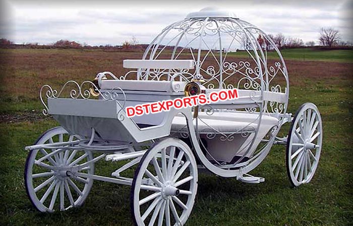 Wedding Pumpkin White Cinderella Carriage