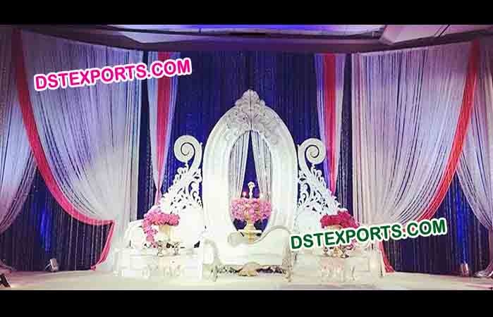 Asian Wedding Oval Panel Stage