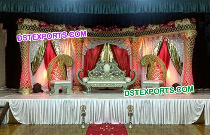 Asian Wedding King Stage Set
