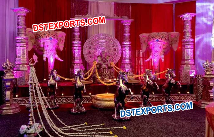 South Indian Wedding Stage Decorations