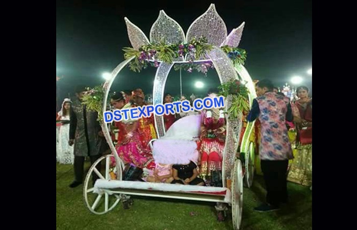 Lotus Crystal Cinderella Carriage For Bride Entry
