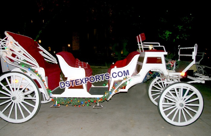Two Seater  Wedding Horse Carriage