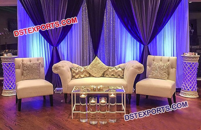 Beautiful Leather Tufted Furniture Set for Wedding