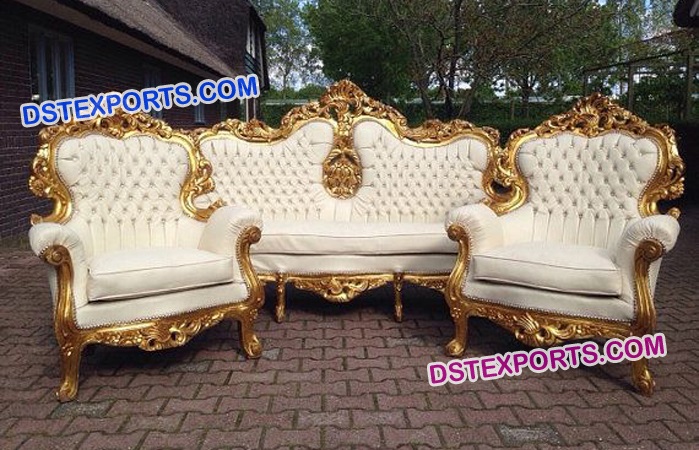 Golden Sofa Set for Hindu Wedding