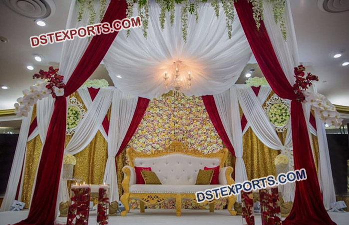 Wedding Metal Pipes and Drapes Curtains