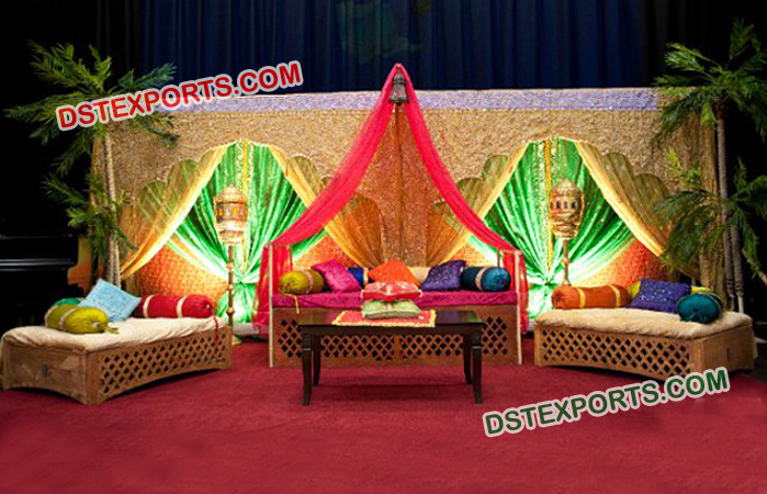 Moroccan & Arabic Wedding Mehndi sofa