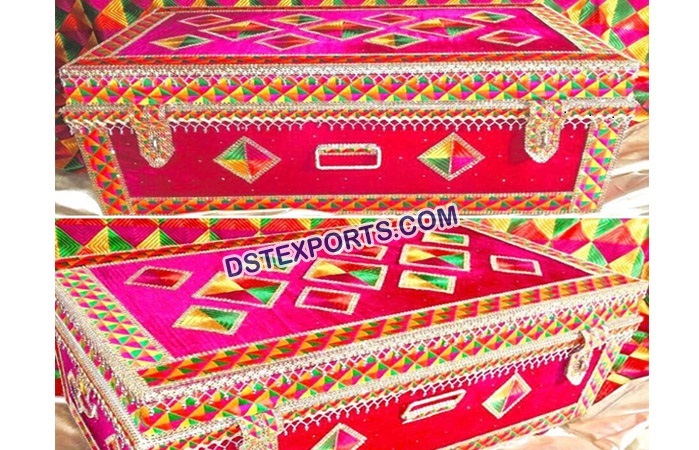 Punjabi Wedding Decoration Phulkari Box