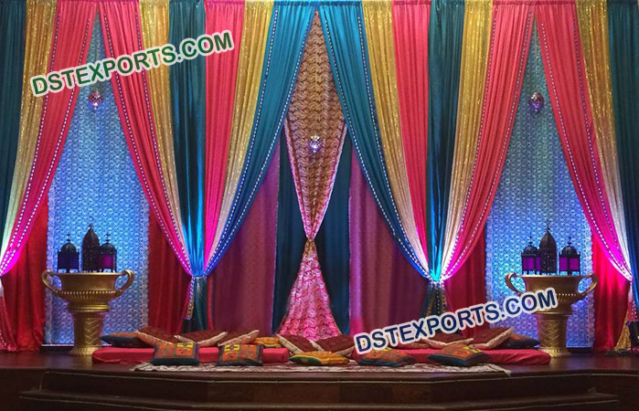 Colorful Wedding Backdrop Curtains