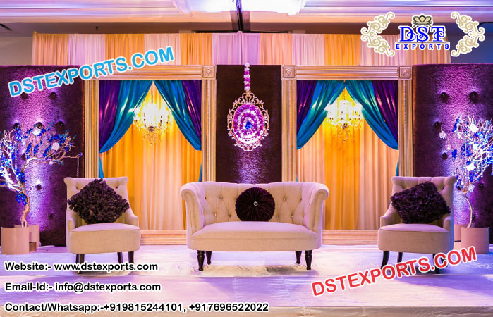 Best Reception Wedding Stage Back Wall Panels