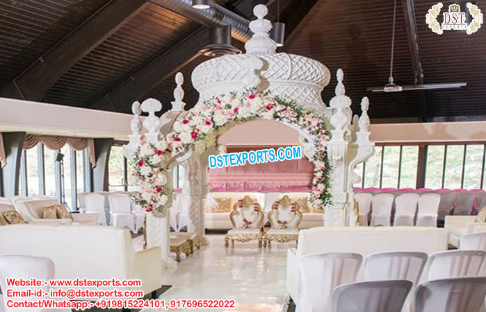 Designer Punjabi Wedding Temple Mandap Decor