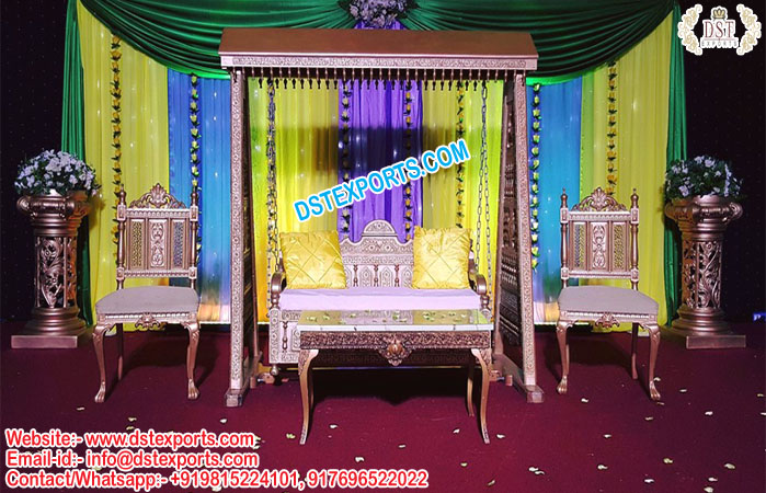 Stylish Arabian Theme Wedding Swing Set