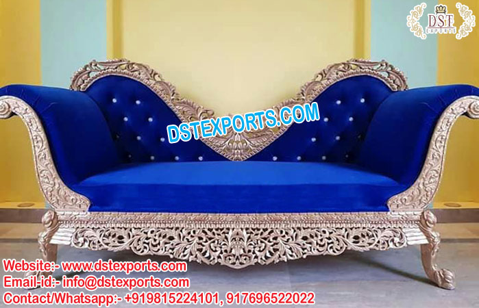 Royal Blue Wedding Love Seater/Couch
